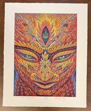 Alex Grey The Shining One Art Print S/# 200 COA Tool Poster Artist Third Eye picture