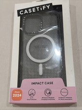 GENUINE CASETiFY Impact Case w/ Magsafe for iPhone 16 - Clear/Black OPEN NEW picture