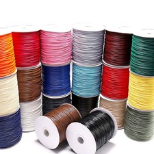10m Waxed Cord 1-2mm Thread String Rope Strand Bracelet Necklace Jewelry Finding picture