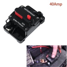 40Amp Circuit Breaker Audio Fuse 12V-48V DC Car Boat Manual Reset Switch picture