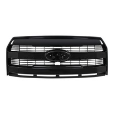 Front Upper Grill Grille Gloss Black King Ranch Style For 2015 16 2017 Ford F150 picture