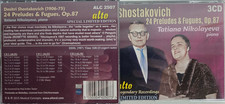 Tatiana Nikolayeva - Shostakovich 24 Preludes & Fugues CD 3 disc set picture