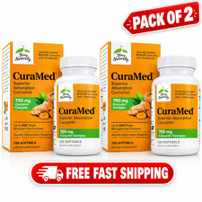 2Packs Terry Naturally CuraMed Superior Absorption 750mg - 240 Count- Exp 12/29 picture