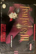 Final Fantasy III SNES Super Nintendo CIB Complete Box Manual Authentic Untested picture