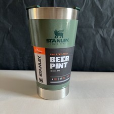 Stanley Classic Stay Chill 16 oz. Beer Pint in Green With Bottle Opener Lid picture