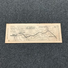 1920s AAA Auto Club SoCal Modesto to San Francisco Part 5 Oakland Map 36 Vintage picture