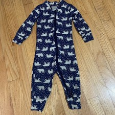 Hanna Andersson HannaSoft tencel Sleeper Pajamas Polar Bear 12-18M / 75cm picture