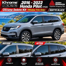 Chrome Delete Vinyl fitting the 2016 - 2022 Honda Pilot (Matte Blk) picture