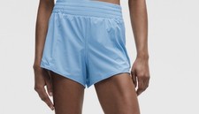 Lululemon Women’s Hotty Hot HR Lined Shorts 4” (4 Dreamy Blue) picture