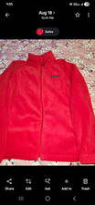 Columbia Benton Springs Women's Red Full Zip Fleece Mid-Length Jacket XXL  picture