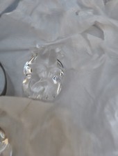 2 STEUBEN CRYSTAL BEAR + BULL FIGURAL HAND COOLERS SIGNED, NEW BOX RARE SET picture