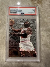 1995-96 Fleer Metal - Michael Jordan #13 Spotlight Silver PSA 7 NM Card Bulls picture