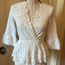 Express Women's White Blouse picture