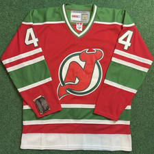 Scott Stevens New Jersey Devils Red & Green  Throwback CCM NHL Jersey picture