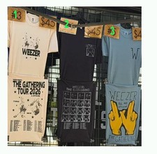 Weezer The Gathering Tour  2026 North America T-Shirt Reprint picture