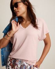 Tommy Bahama Kauai V-Neck T-Shirt - Petticoat Pink picture