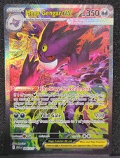 DEFECTIVE Pokmon TCG Mega Gengar EX 284217 SIR Ascended Heroes English F G3D picture