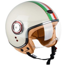 Beon Motorcycle Half Helmet Visor 3/4 Retro Scooter Open Face Helmet For Adults picture