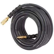 Klutch 3/8in. x 50ft. Rubber Air Hose with 1/4in. Quick-Connect Fittings, 300 picture