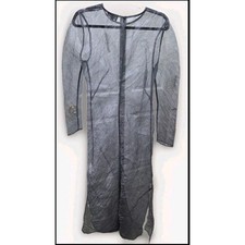 J.CREW Collection Sheer Crinkle Organza Midi Dress Grey CI563 Womens 8 picture