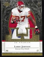 2007 UD PREMIER - LARRY JOHNSON - DOUBLE PRIME PATCH picture