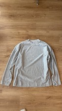 NN07 Men's Gray Rib-Knit Long Sleeve Tee Cotton Blend picture
