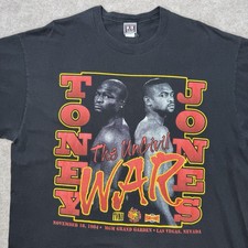 Vintage 1994 Toney vs Jones Jr Uncivil War MGM Grand Boxing Fight Promo Shirt XL picture