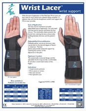 Wrist Support Suede Wrist Lacer BLACK, LEFT HAND-NEW IN BOX 8