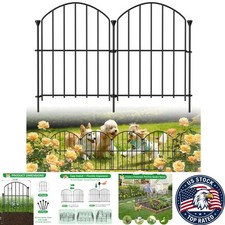 Expandable & Rustproof 30 Pack Garden Fence - 17inH Panels for Dogs & Rabbits picture