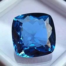 Flawless AAA++ Rare Natural Blue Aquamarine Cushion Cut Certified 10.00 Ct+ Gems picture