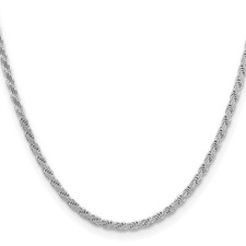 3.65mm Flat Rope Chain Necklace 22 inch 925 Sterling Silver Italian Solid picture