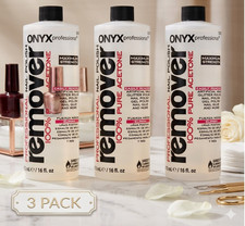 (Pack of 3 ) Onyx Professional 100% Pure Acetone Nail Polish Remover, 16 fl oz picture