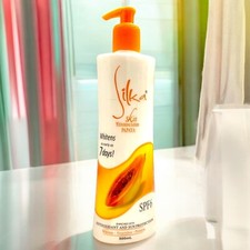 Silka Skin Whitening Lotion PAPAYA SPF 6 Large size 500ml (17 fl oz) USA stock picture