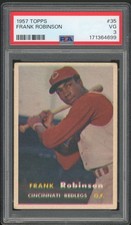1957 Topps Frank Robinson #35 PSA 3 VG RC Rookie HOF Cincinnati Redlegs picture