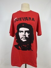Vintage Che Guevara Graphic T-Shirt Double-Sided Red Euro Import Size XL picture