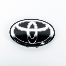 Black Chrome Front Grille Emblem Fits Toyota Tacoma Tundra Land Cruiser 2017-21 picture