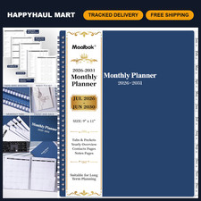 5-Year Monthly Planner 2026-2031 with Tabs & Quotes, 9