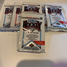 1991-1992 Upper Deck NHL - LNH Hockey Sealed 12 Card Pack New 6 Packs =72 Cards picture