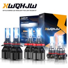 For Subaru Impreza 2012-2016 6x LED Headlight Fog Light Bulbs Combo Kit White picture