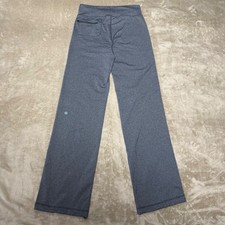Lululemon Athletica Gray Heathered Straight Leg Yoga Pants Zipper Pocket Size 4 picture