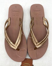Havaianas Cappuccino Wedge Flip Flops Women's Sz 39 BR / 9.5 US picture