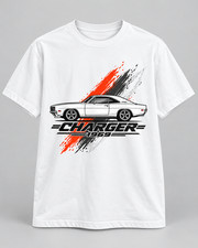 1969 Dodge Charger T Shirt Mopar Classic Muscle Car Graphic Tee Heavyweight picture