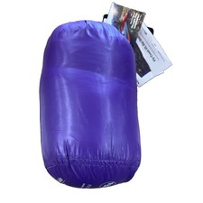 Big Agnes Fly Creek UL Zip Quilt Sleeping Bag Regular Asphalt/Purple - NEW picture