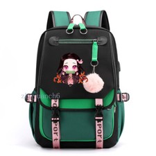 Anime Kamado Nezuko Backpack Kawaii Cartoon School Bag Large Capacity Student picture
