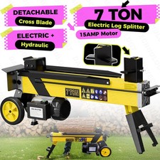 7-Ton Portable Hydraulic Firewood Splitting Detachable Cross Blade Cutting Head picture