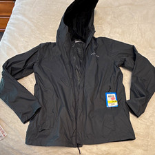 Columbia Omni-Tech Men's Hooded Full Zip Rain Jacket Gray Size M picture