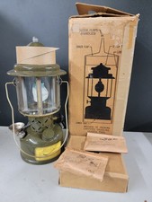 Vintage Coleman US Military Lantern 1952 Gasoline Leaded Fuel Original Globe picture