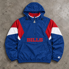 Buffalo Bills Starter Half-Zip Hooded Jacket - Royal Blue picture
