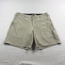 Vuori Aim Shorts Mens Size 33 Beige Chino Tech Stretch Golf Performance Casual picture