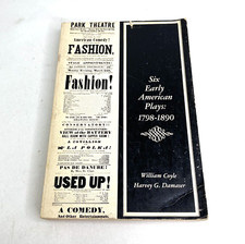 Six Early American Plays 1798-1890 Paperback 1968 William Coyle Harvey G Damaser picture